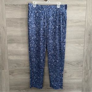 Athleta Brooklyn Ankle Pants Navy Textured